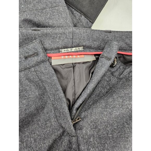 Prada Charcoal Grey Wool Ski Pants Womens 40/4 Lined Made in Italy - Picture 5 of 11